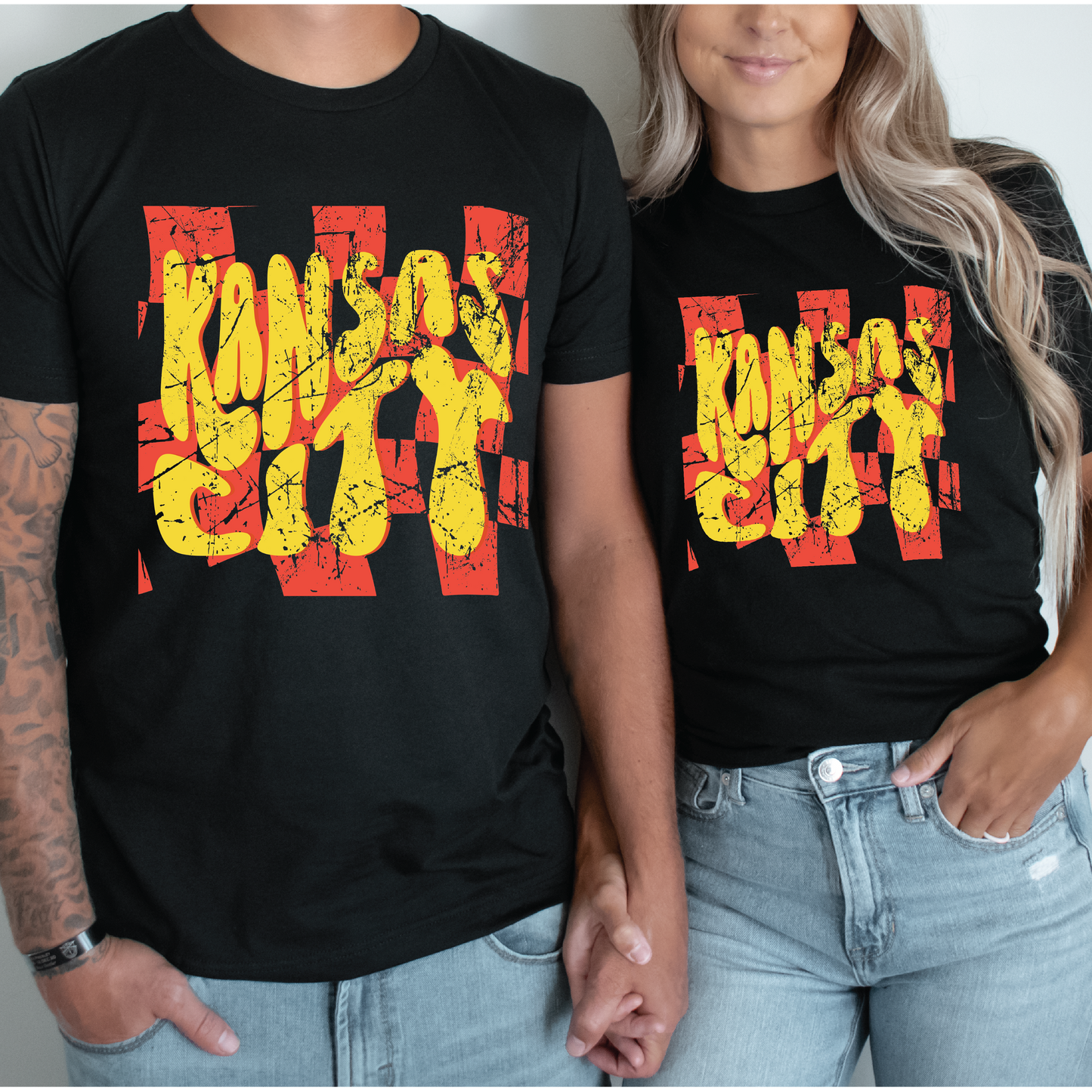 Kansas City Adult Checkered Tee