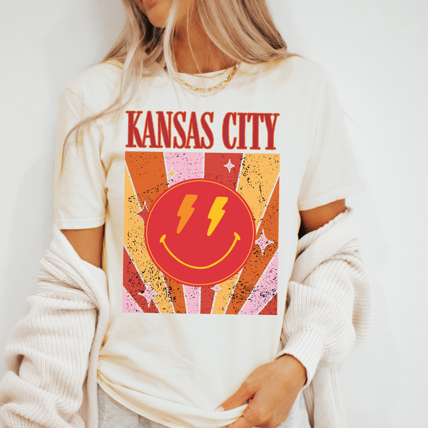 Kansas City Happy Face Tee