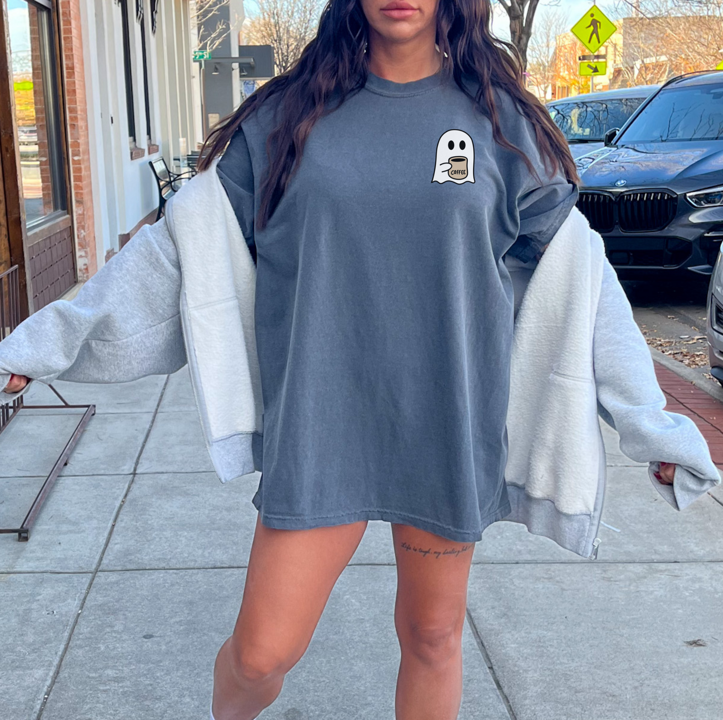 Spooky Coffee Unisex Comfort Colors T-shirt