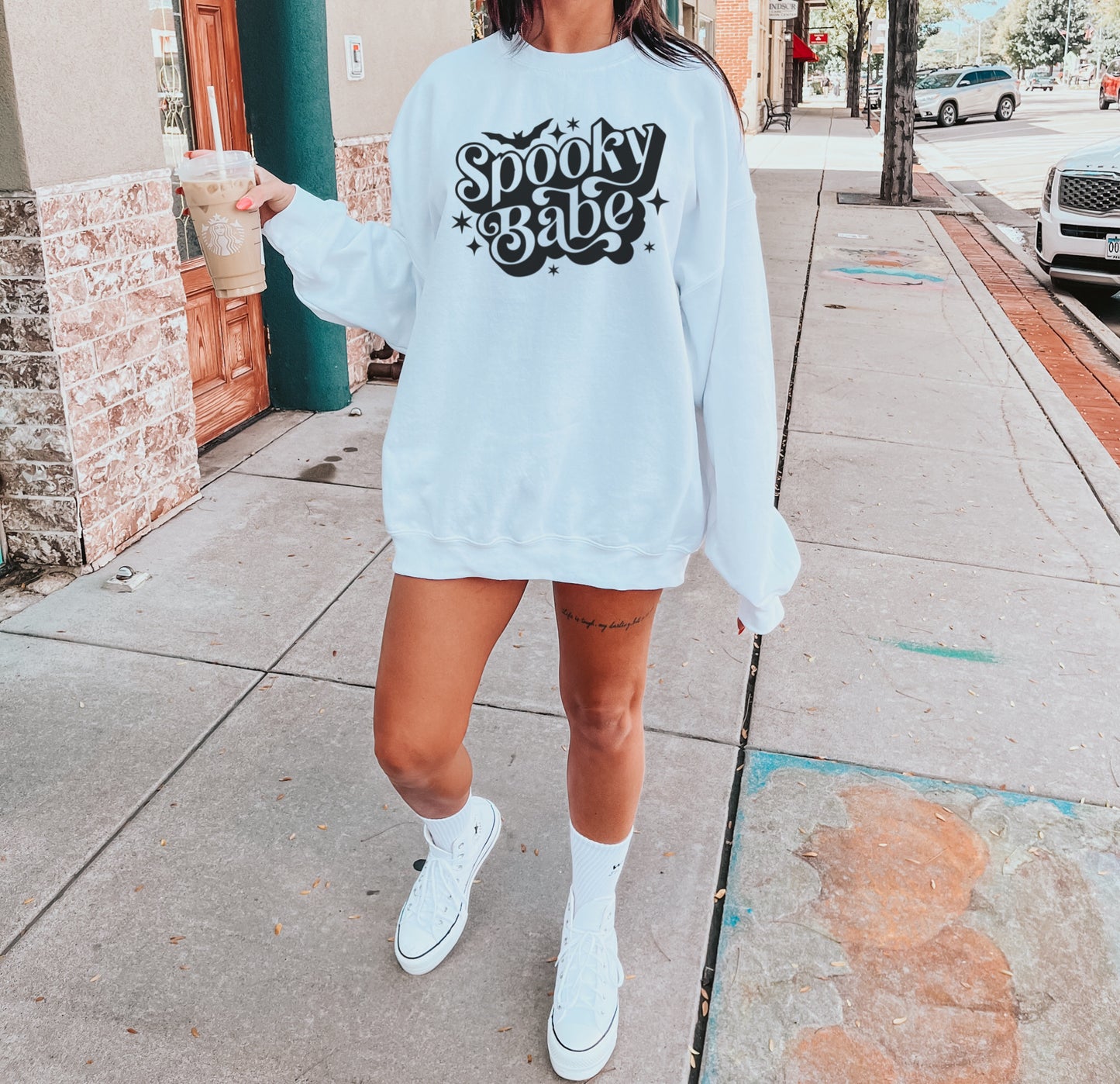 Spooky Babe Unisex Crewneck Sweatshirt