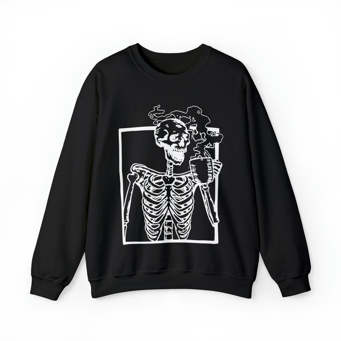 Skeleton Coffee Unisex Crewneck Sweatshirt