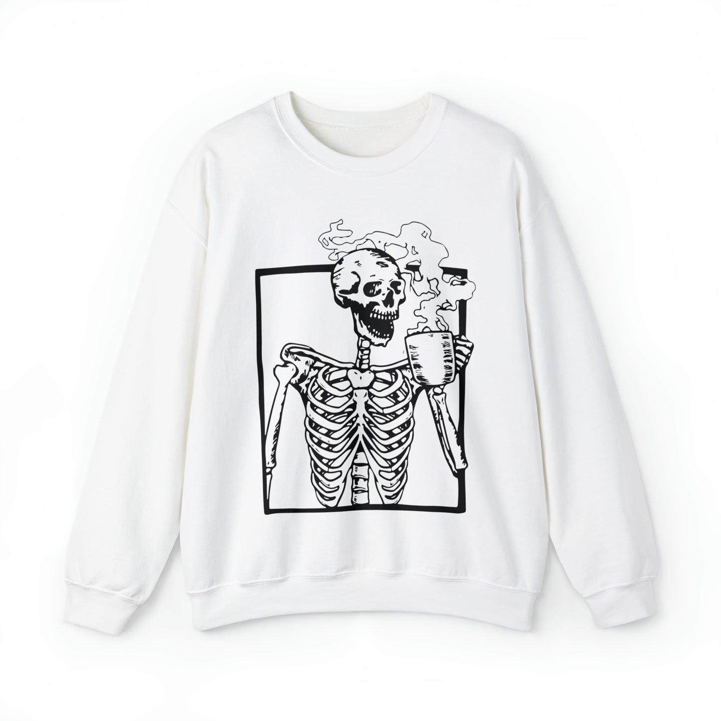 Skeleton Coffee Unisex Crewneck Sweatshirt