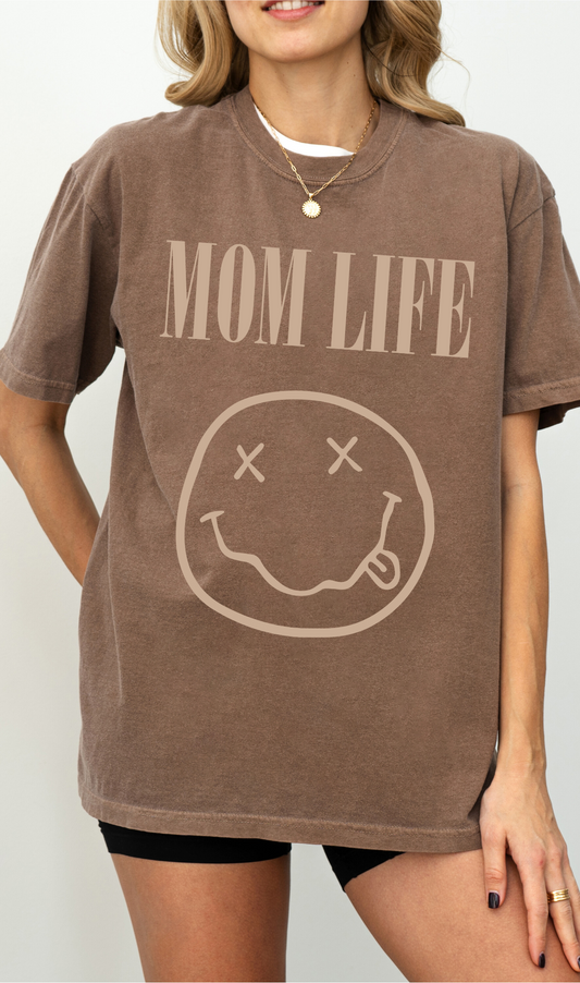 Monochrome Mom Life Adult Tee