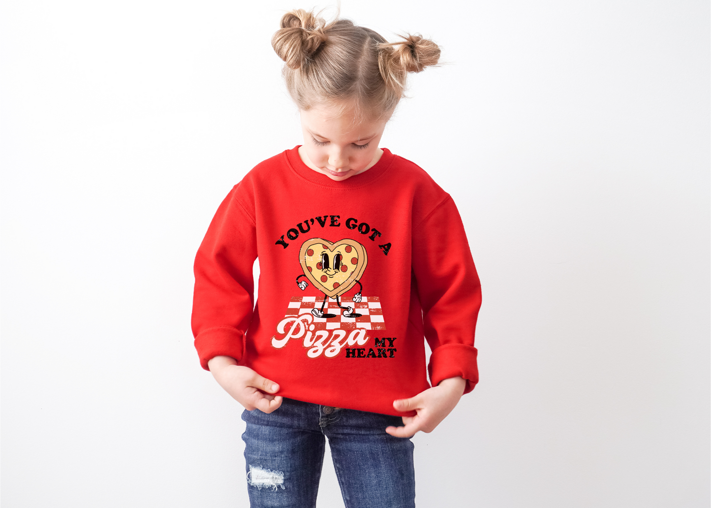 Pizza My Heart Toddler Sweatshirt - PRE ORDER