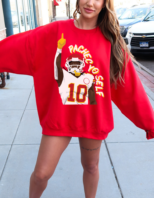 PachecYo Self Kansas City Chiefs Adult Sweatshirt