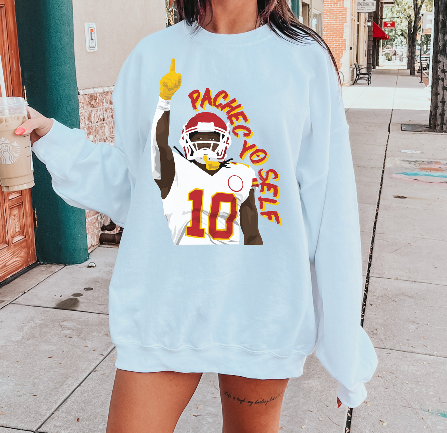 PachecYo Self Kansas City Chiefs Adult Sweatshirt