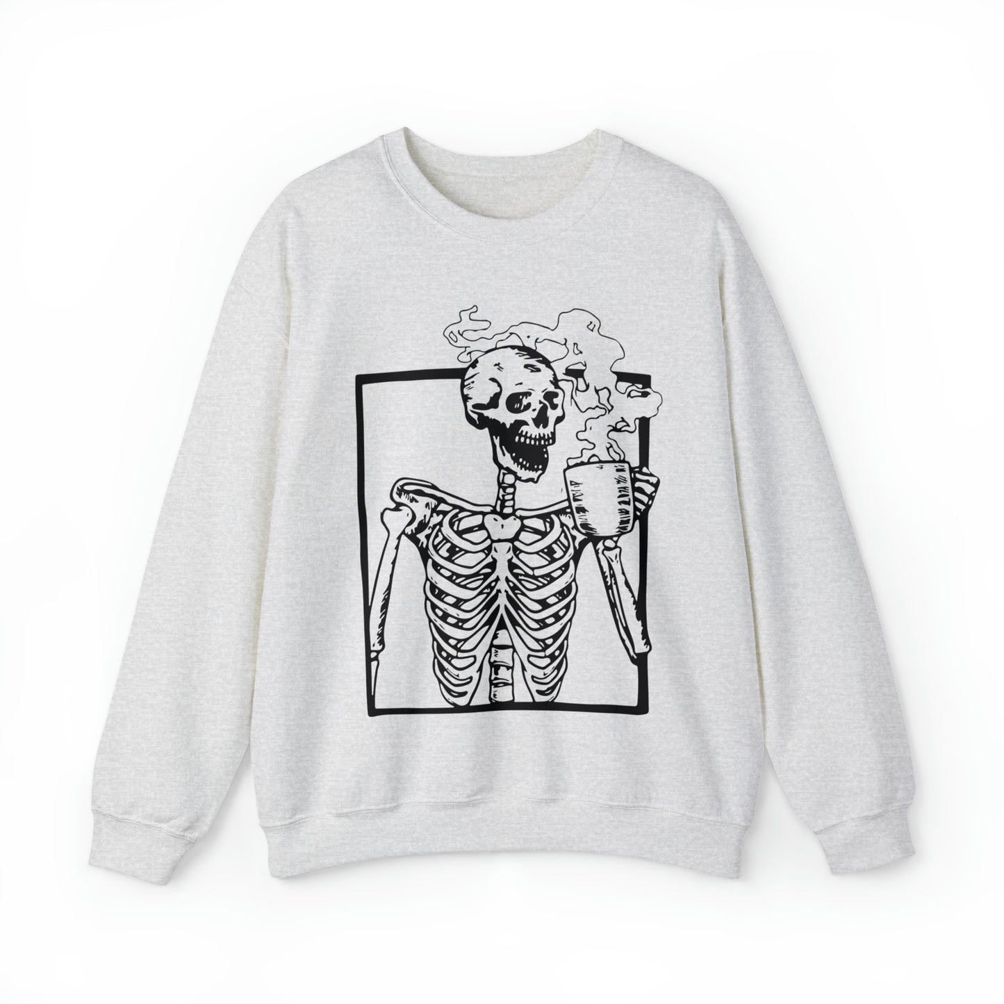 Skeleton Coffee Unisex Crewneck Sweatshirt