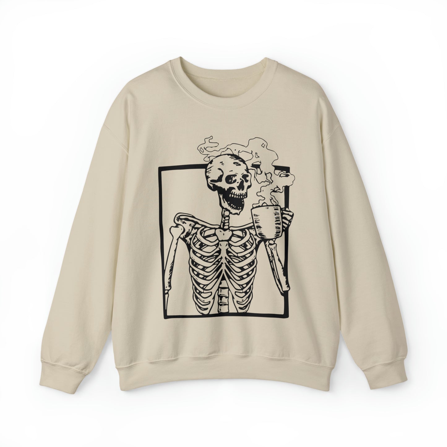 Skeleton Coffee Unisex Crewneck Sweatshirt