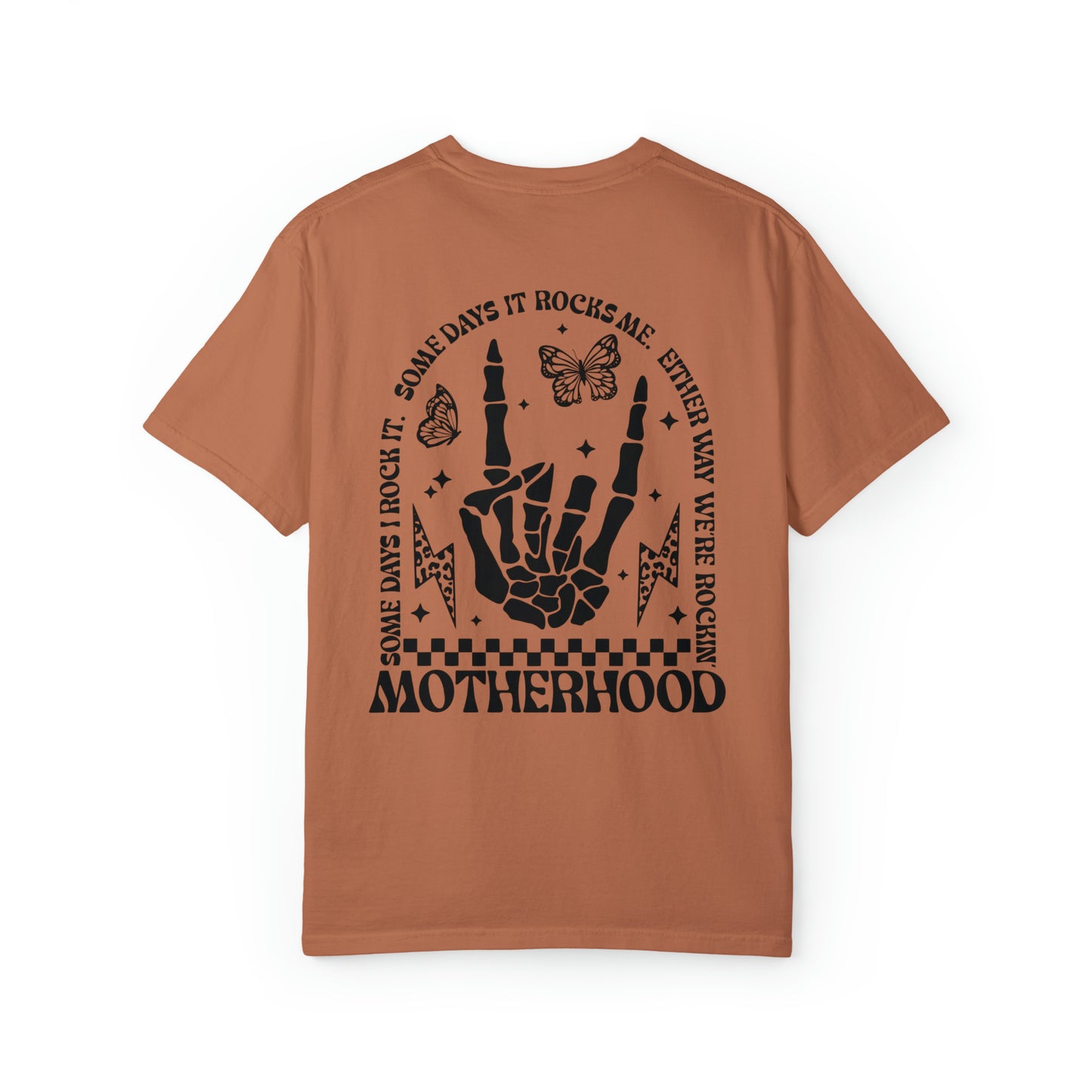 Motherhood Rocks Unisex Garment-Dyed T-shirt
