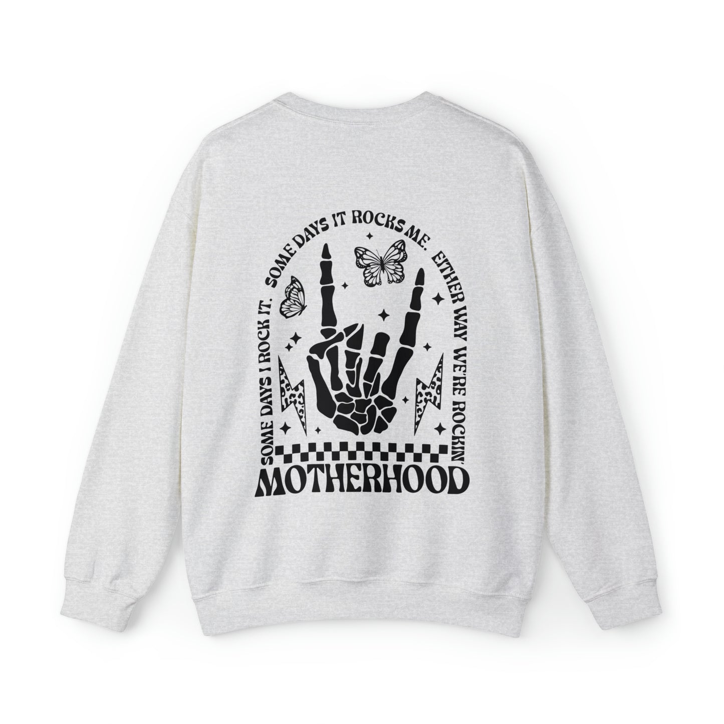 Motherhood Rocks Unisex Crewneck Sweatshirt