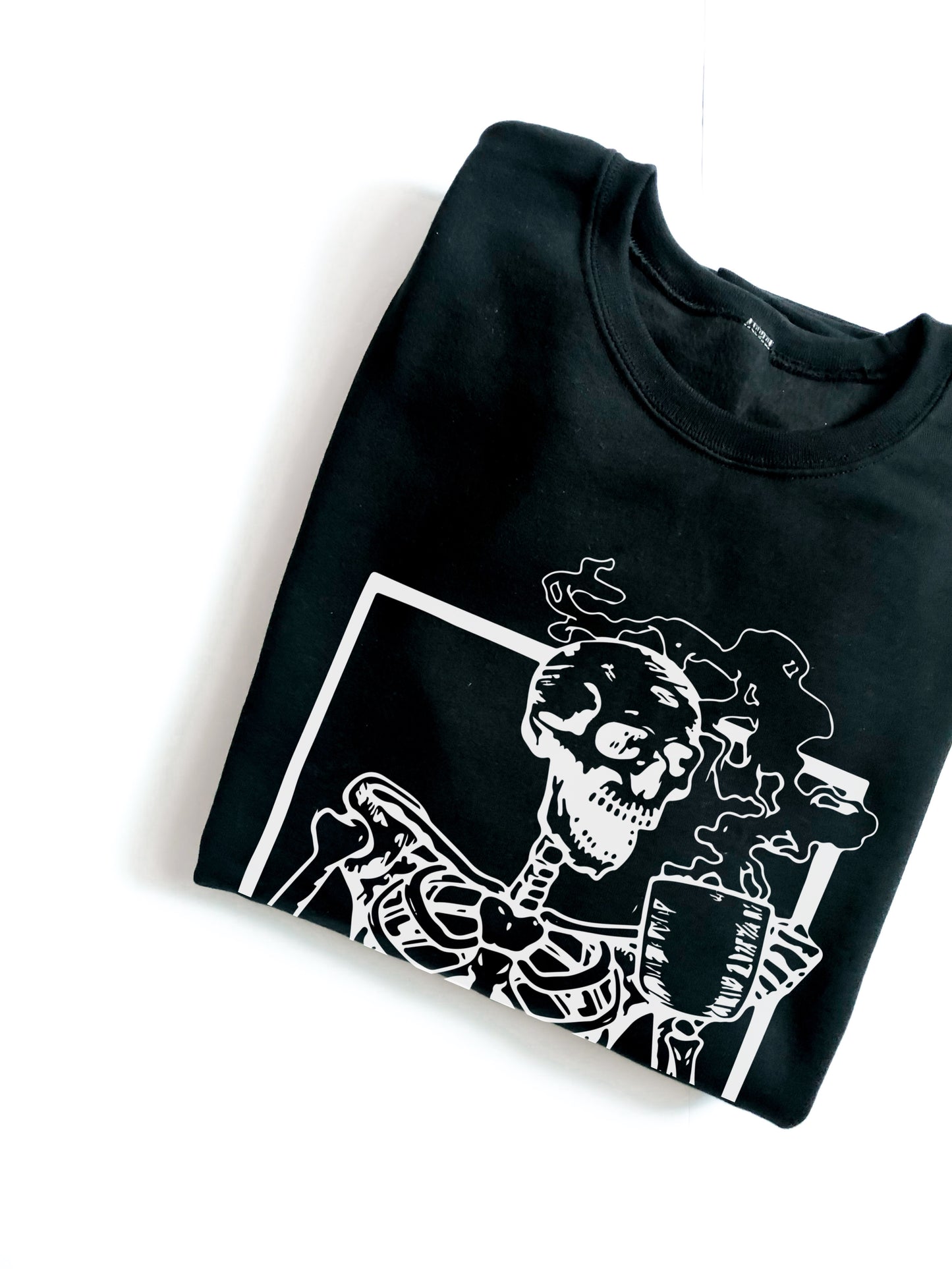 Skeleton Coffee Unisex Crewneck Sweatshirt