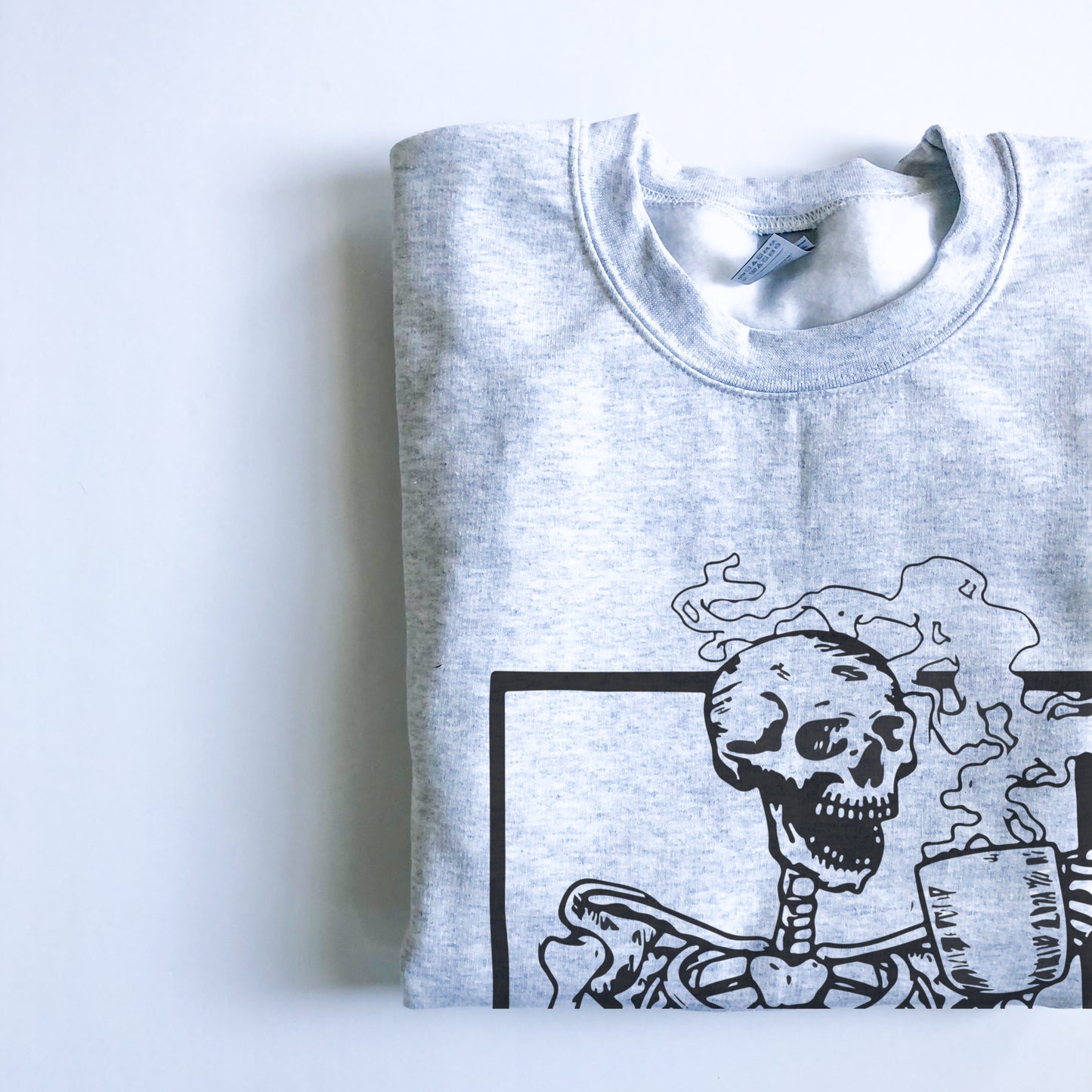 Skeleton Coffee Unisex Crewneck Sweatshirt