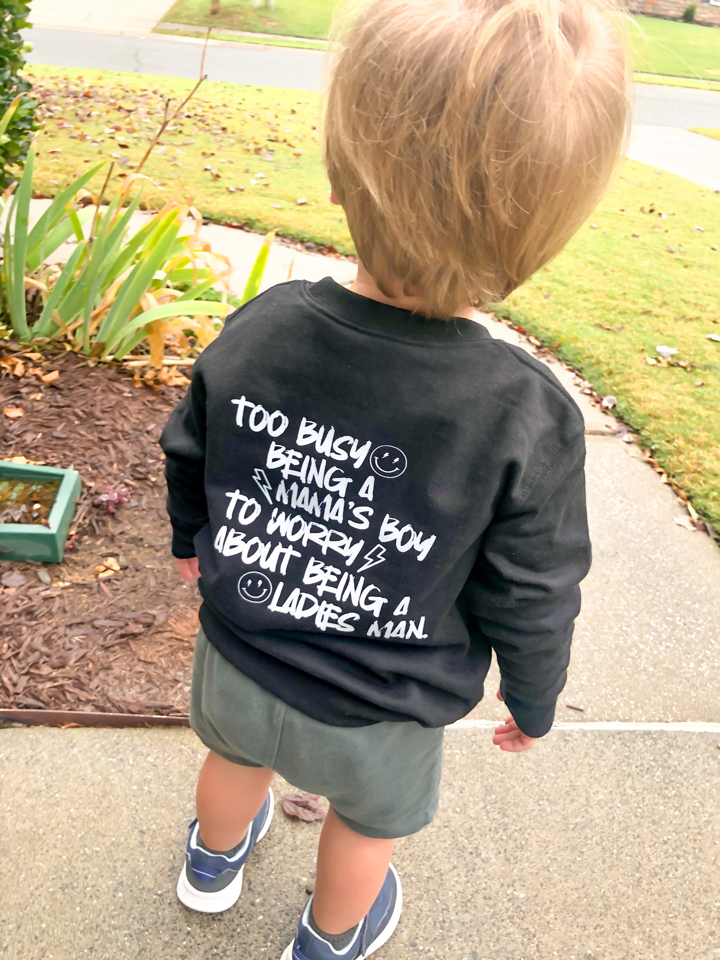 Mama's Boy Toddler Sweatshirt