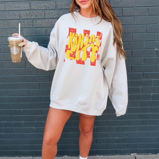 Kansas City Checkered Sweatshirt