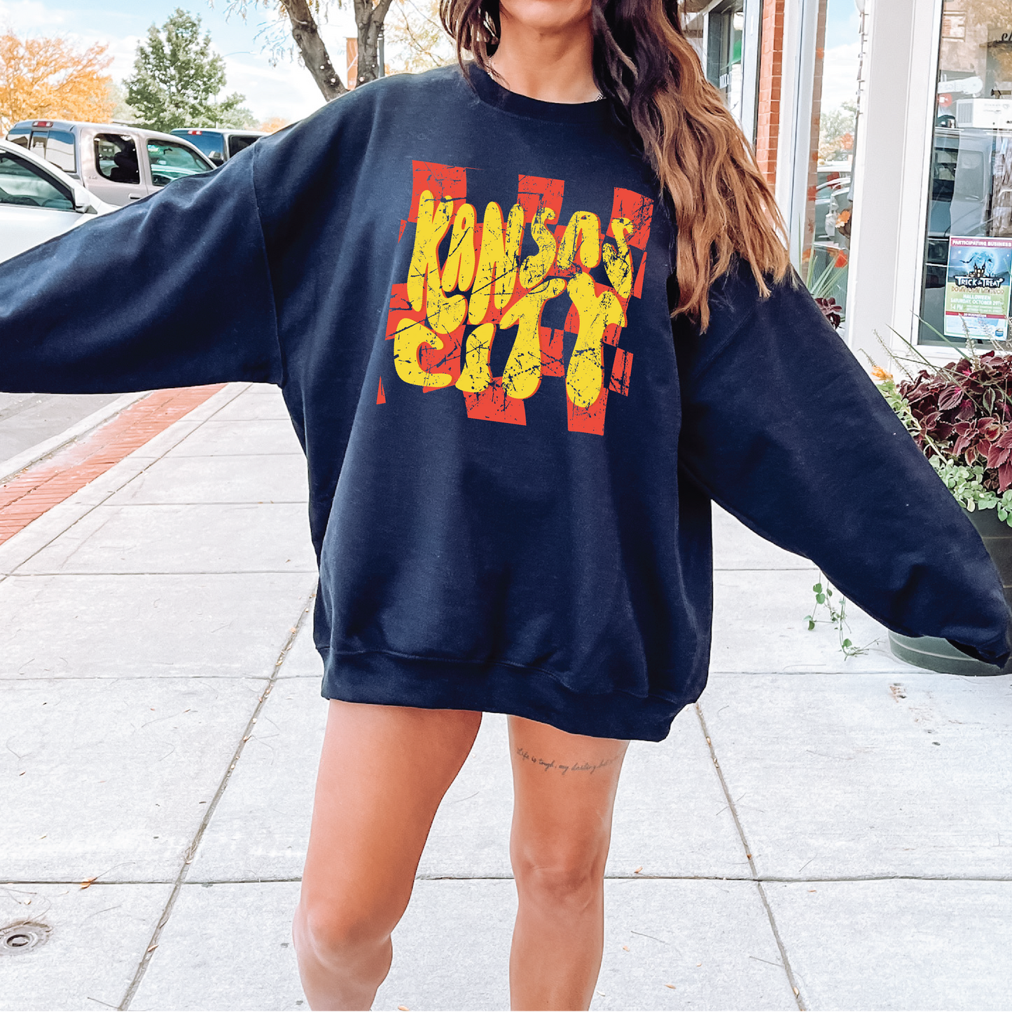 Kansas City Checkered Sweatshirt