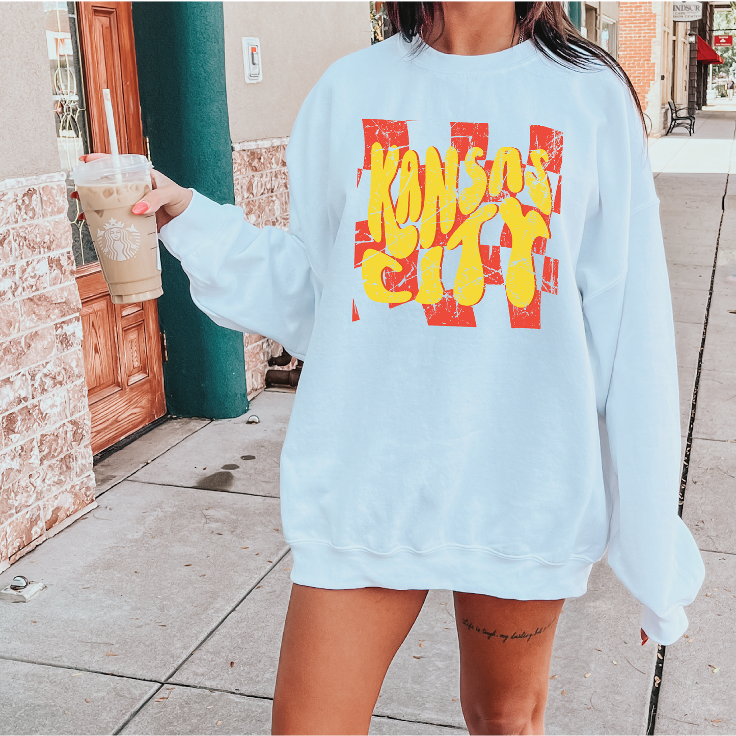 Kansas City Checkered Sweatshirt