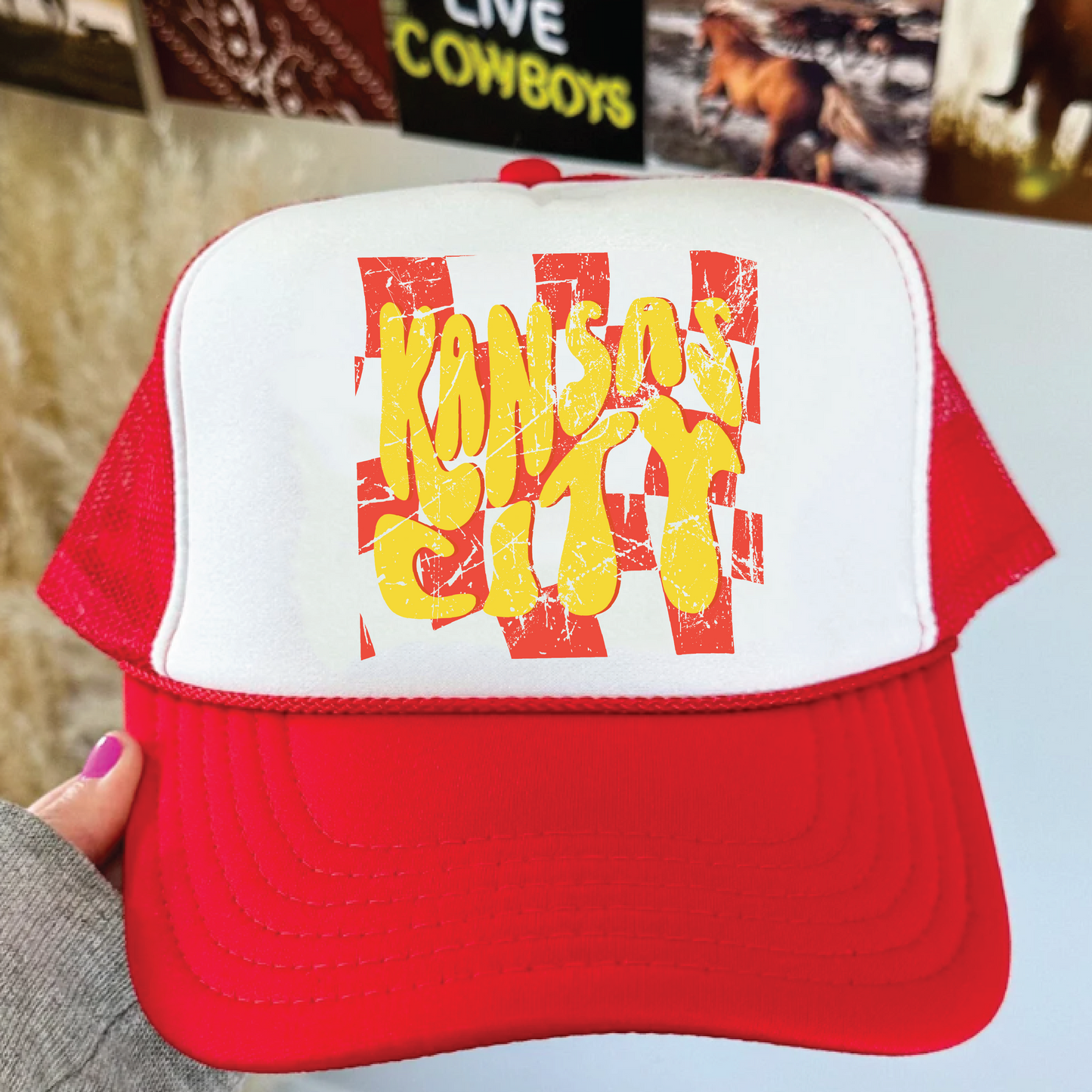 Kansas City Checkered Hat