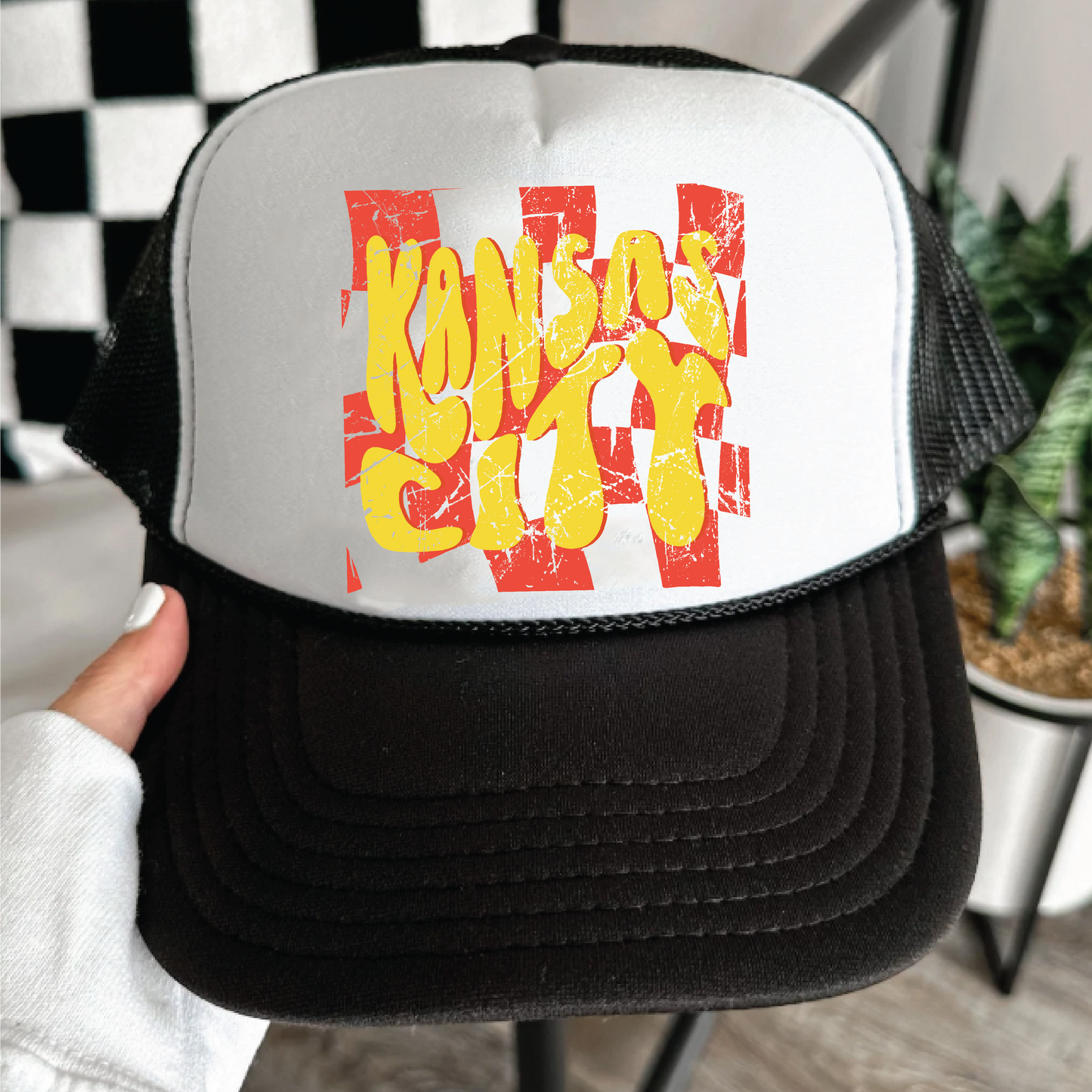 Kansas City Checkered Hat