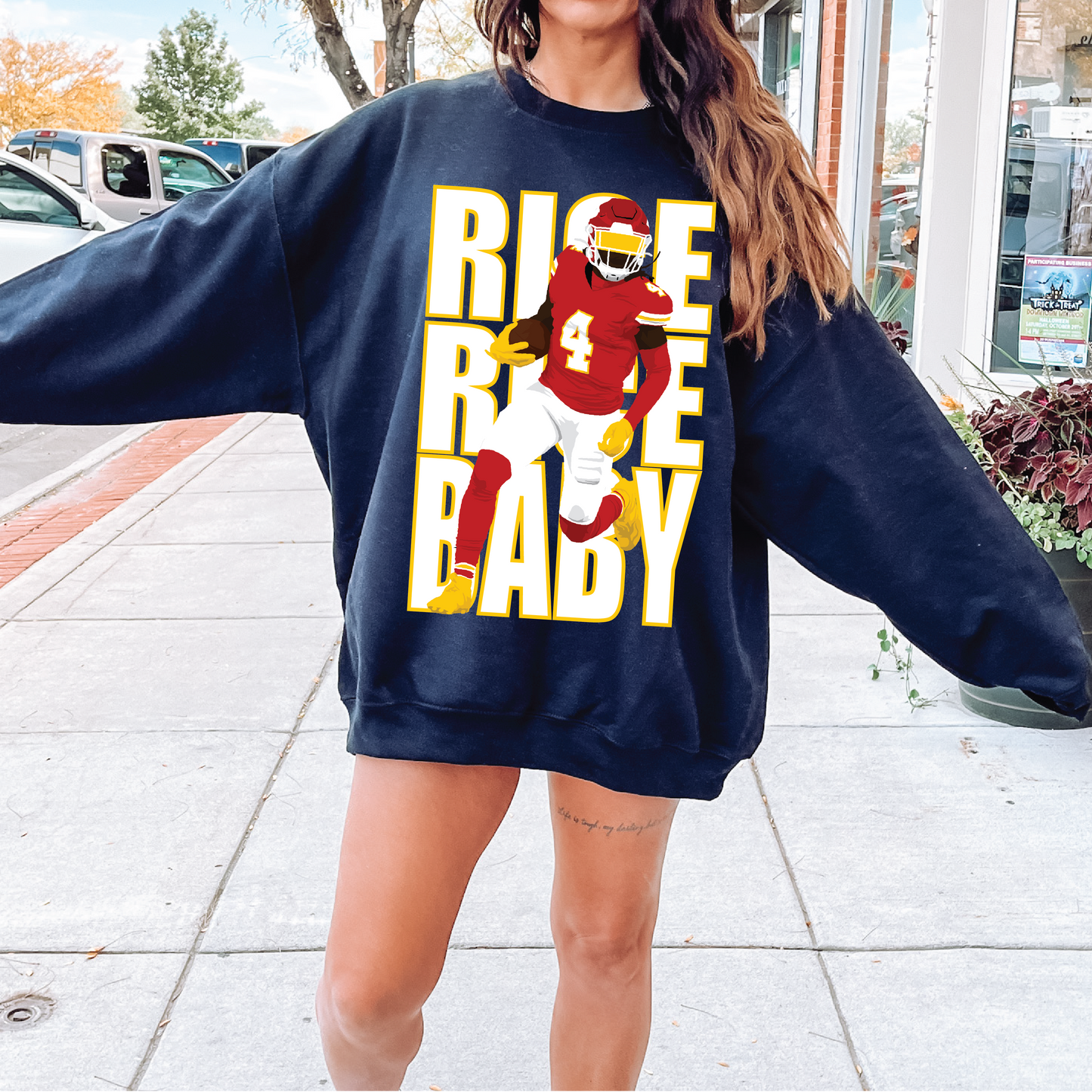 Rice Rice Baby Kansas City Chiefs Adult Unisex Sweatshirt