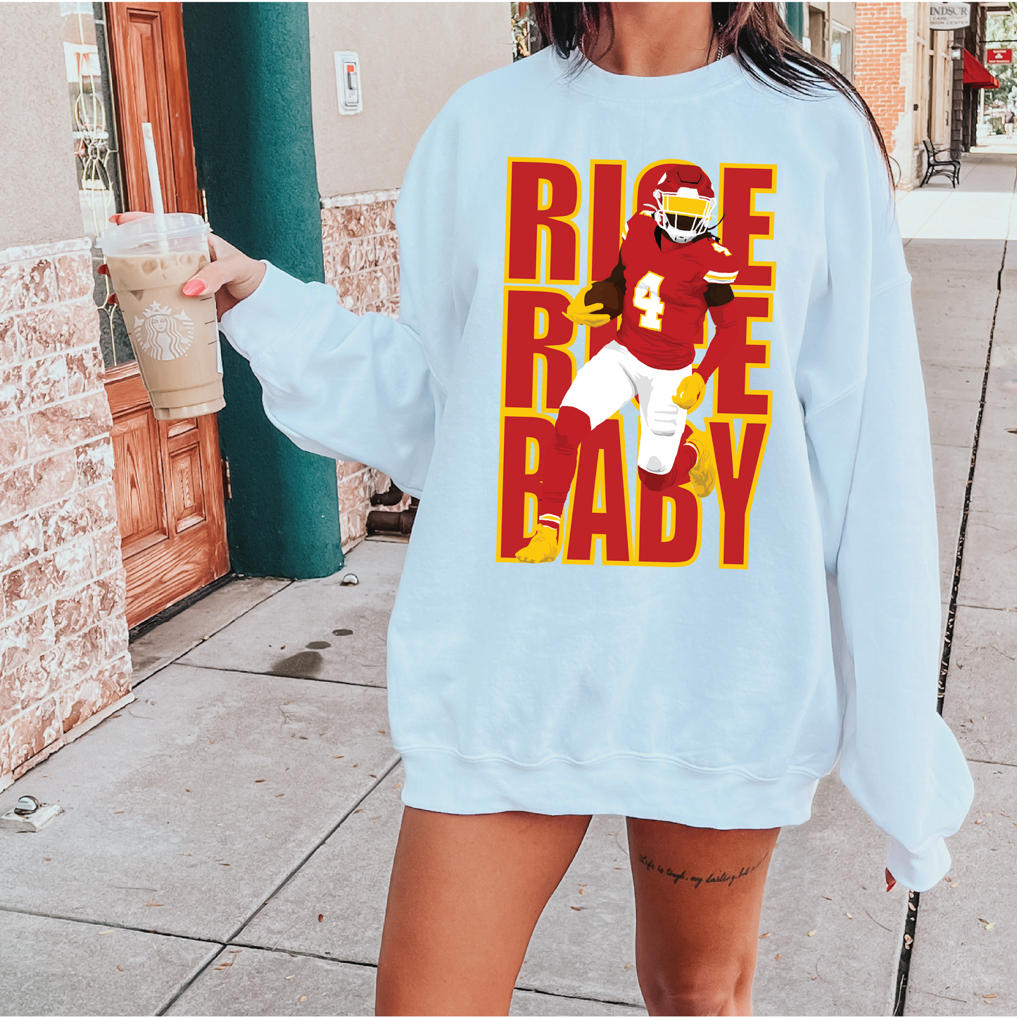 Rice Rice Baby Kansas City Chiefs Adult Unisex Sweatshirt