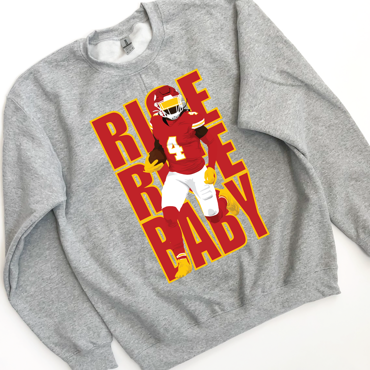 Rice Rice Baby Kansas City Chiefs Adult Unisex Sweatshirt