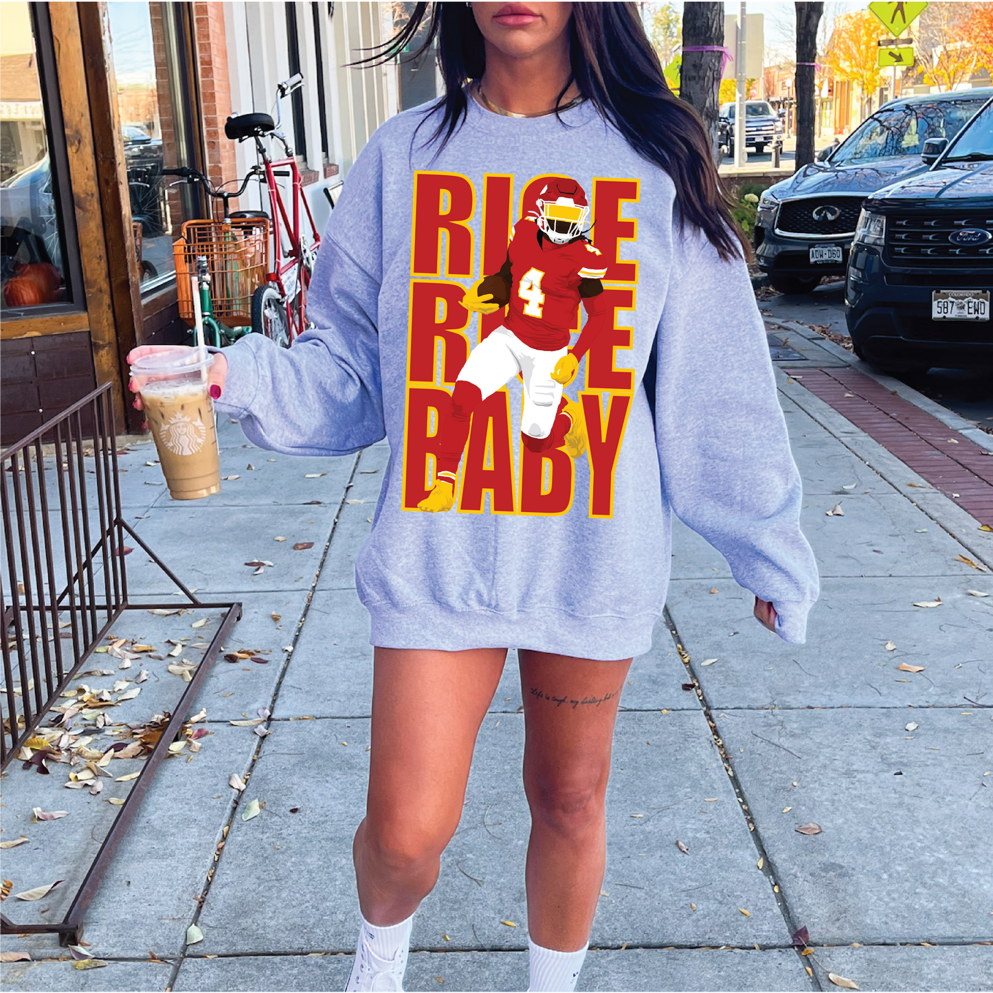 Rice Rice Baby Kansas City Chiefs Adult Unisex Sweatshirt