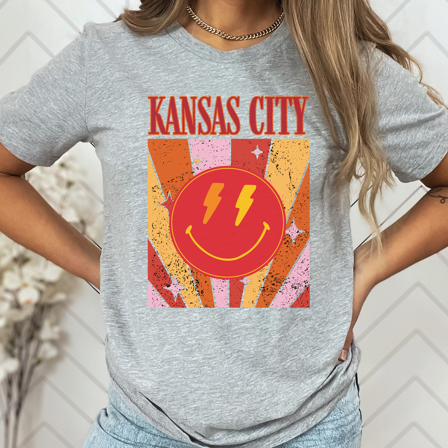 Kansas City Happy Face Tee