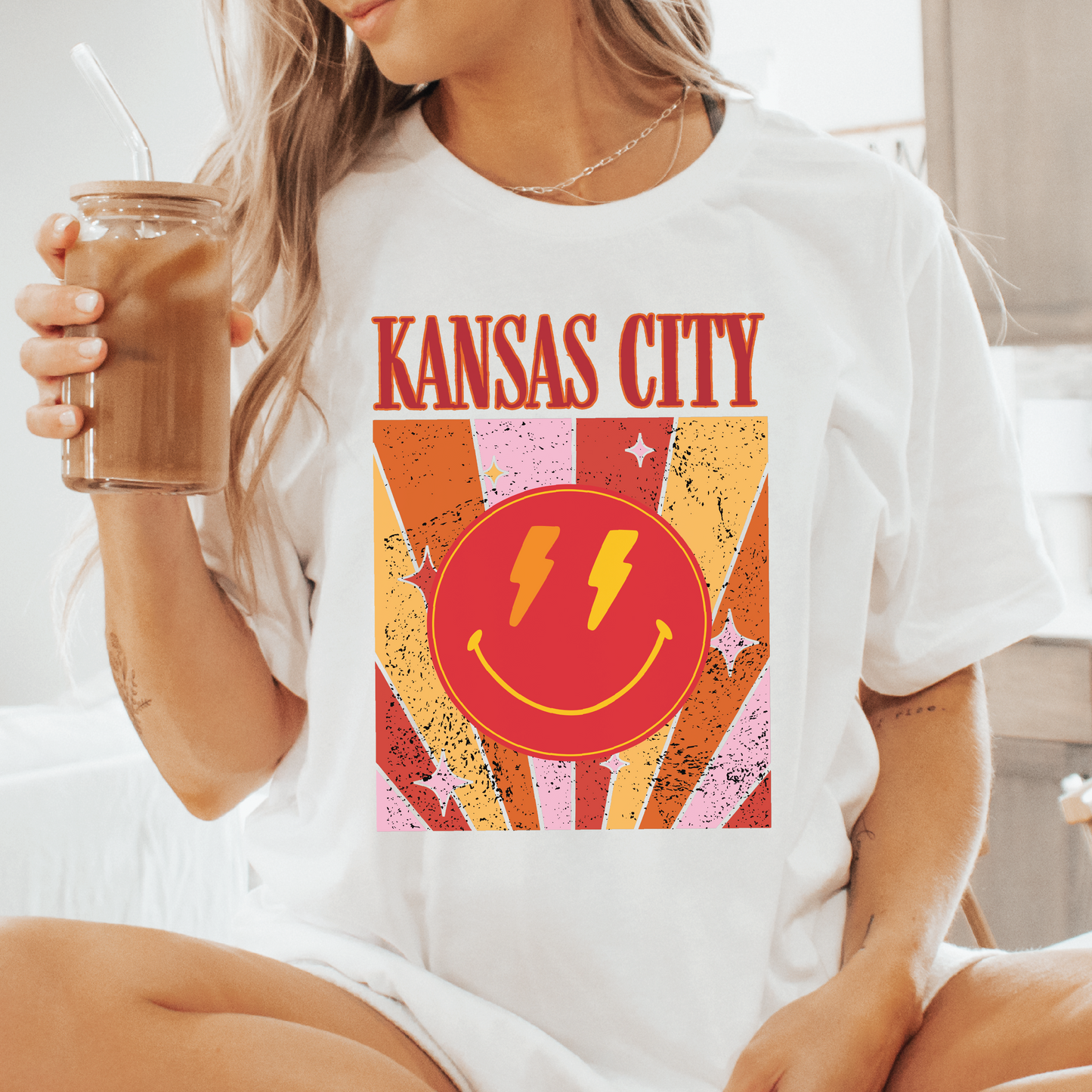 Kansas City Happy Face Tee