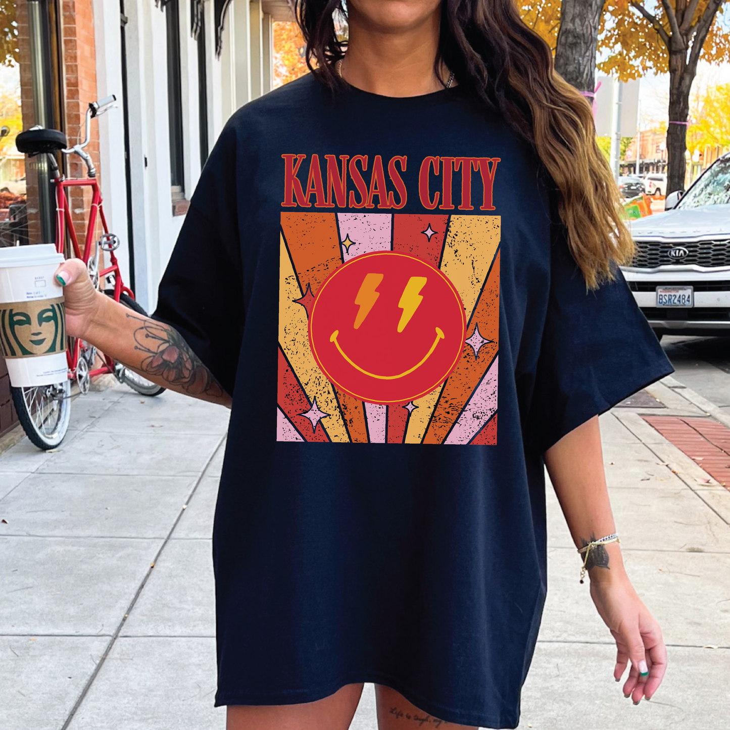 Kansas City Happy Face Tee