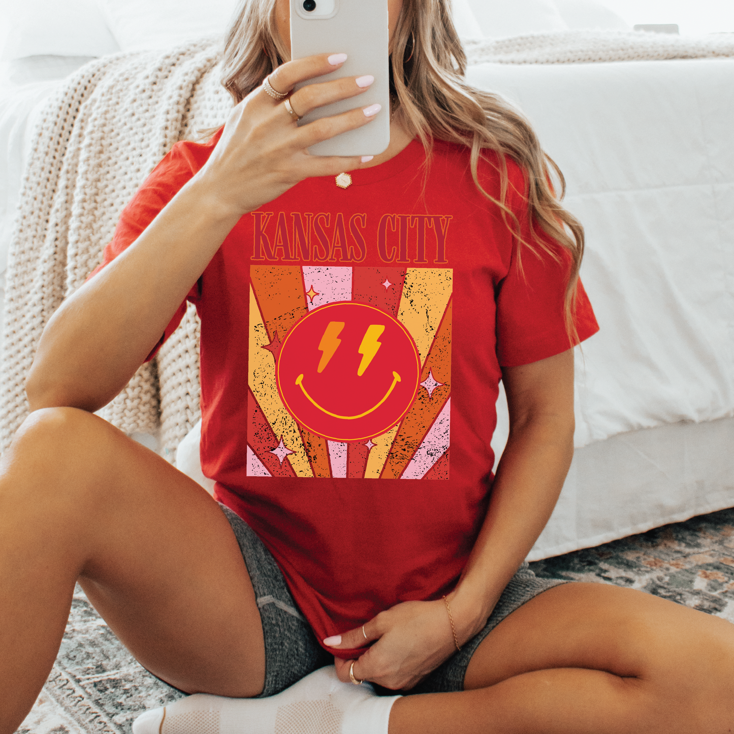 Kansas City Happy Face Tee