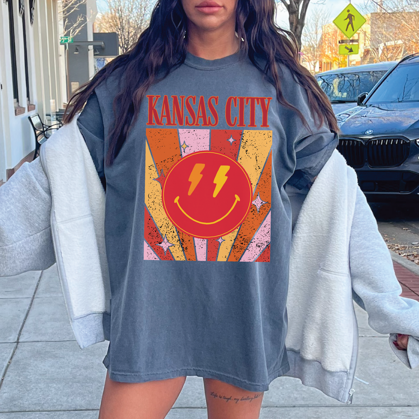 Kansas City Happy Face Tee