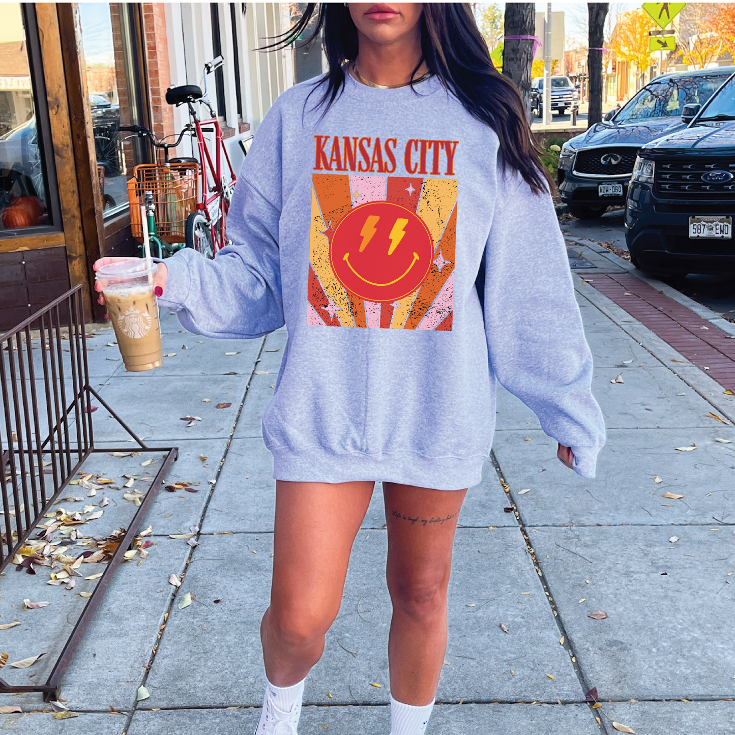 Kansas City Happy Face Sweatshirt