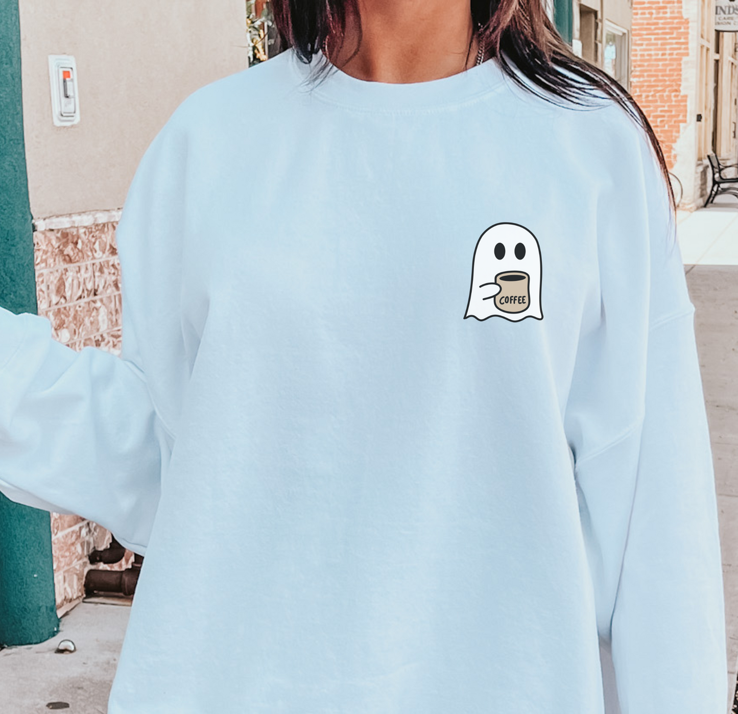 Spooky Coffee Unisex Crewneck Sweatshirt