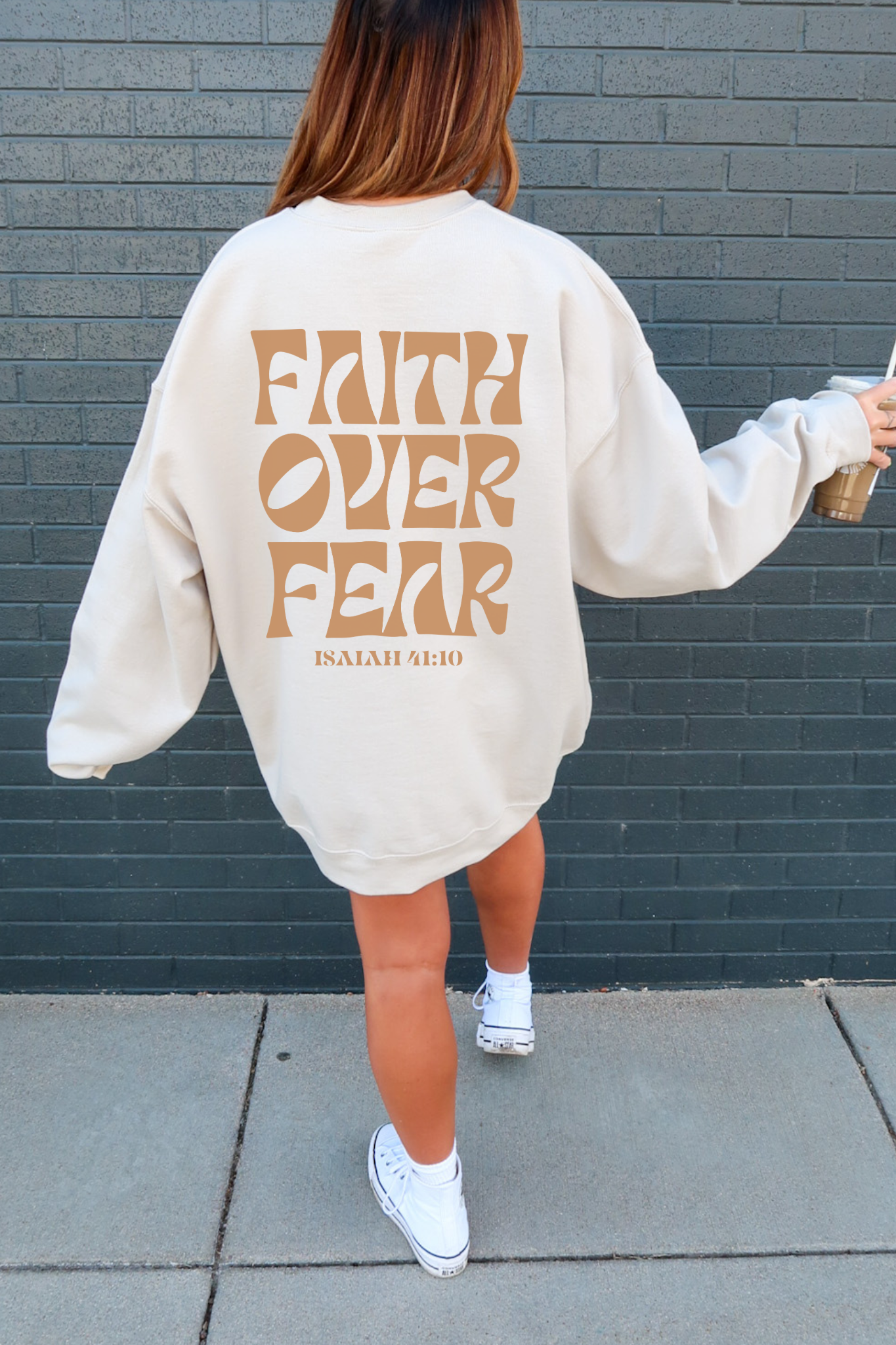 Faith Over Fear unisex Crewneck Sweatshirt