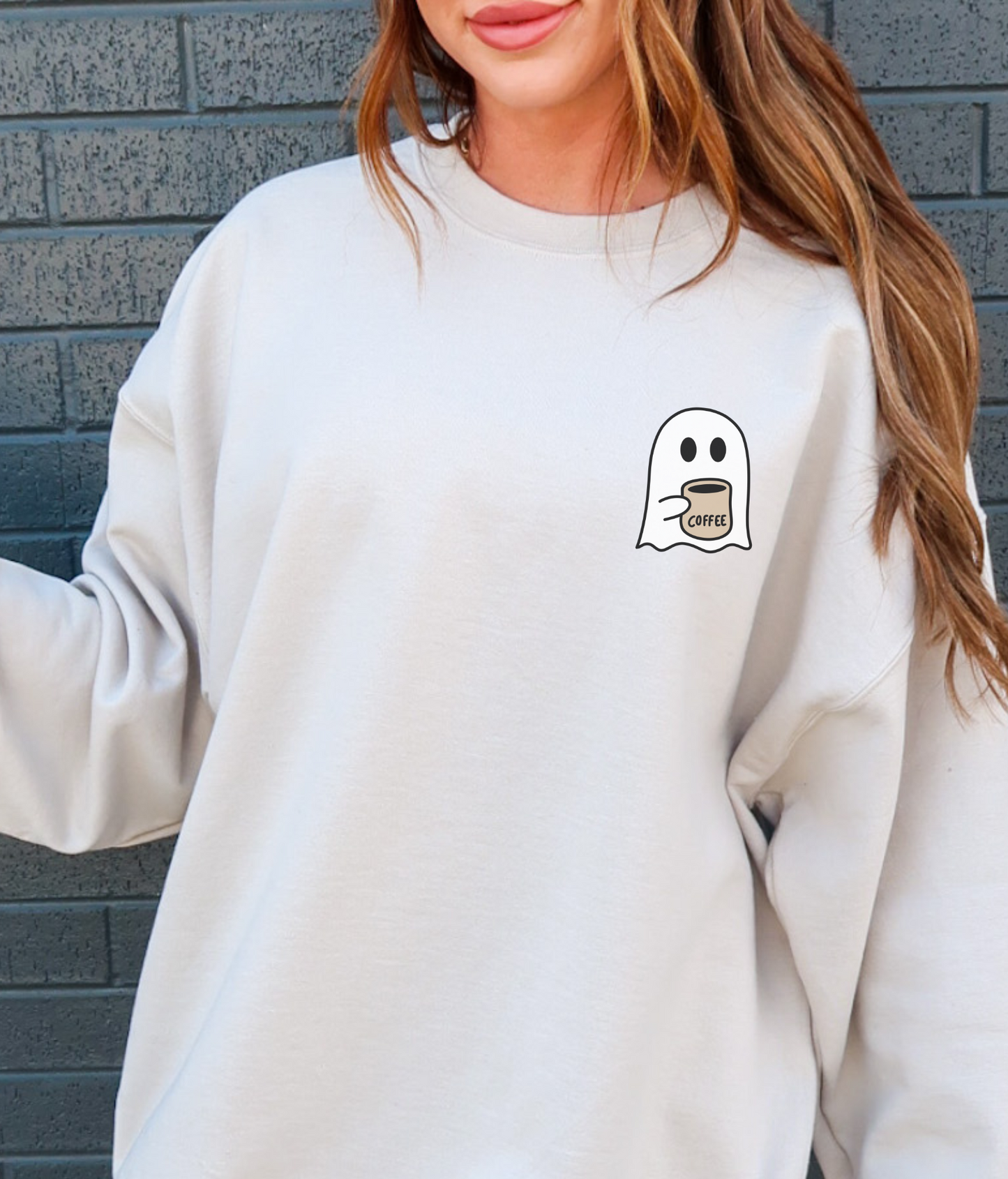 Spooky Coffee Unisex Crewneck Sweatshirt