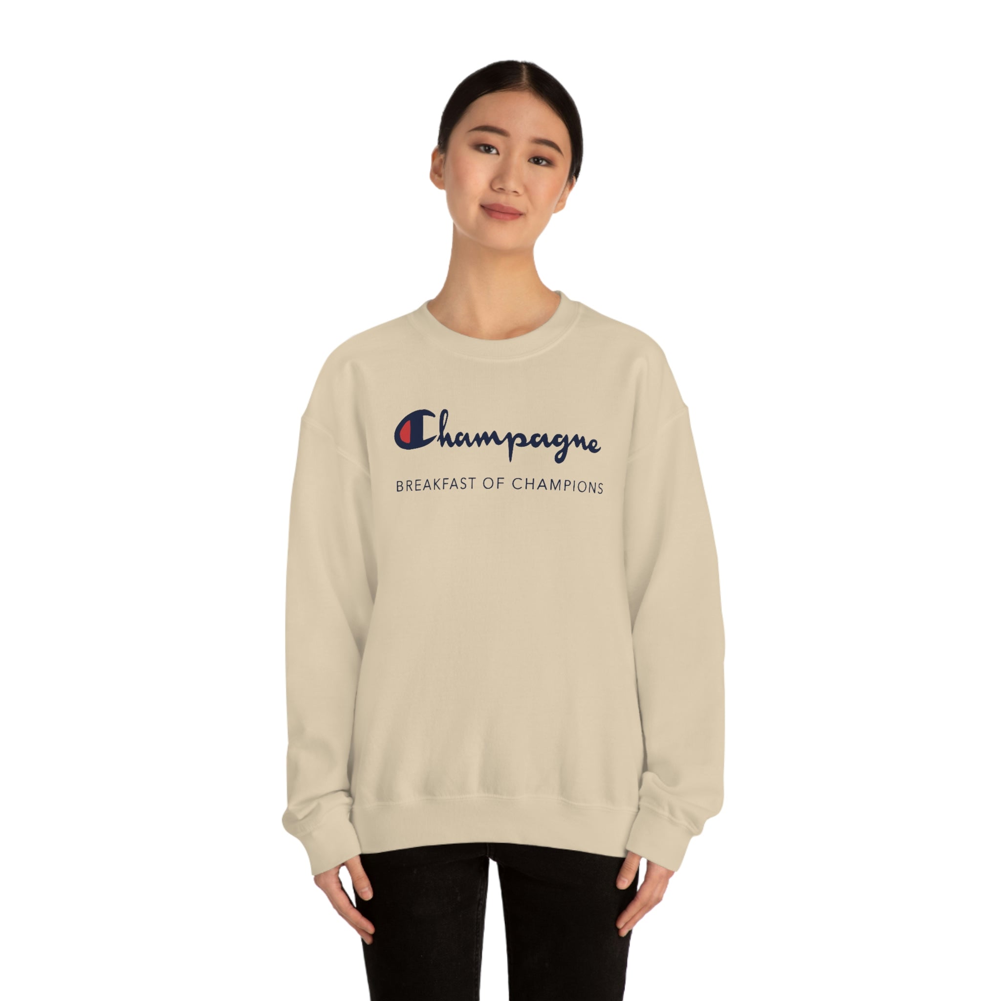 Champagne crewneck discount